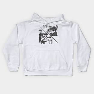 Old-timey Podcasters Kids Hoodie